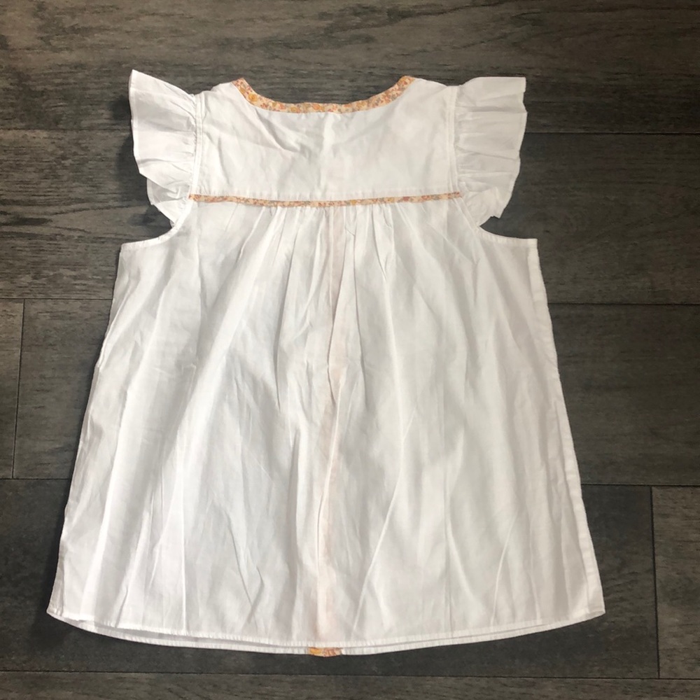 Madewell Woman’s Ruffle-Sleeve Bib Top - Picture 3 of 8